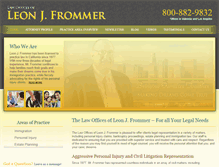Tablet Screenshot of frommerlaw.com